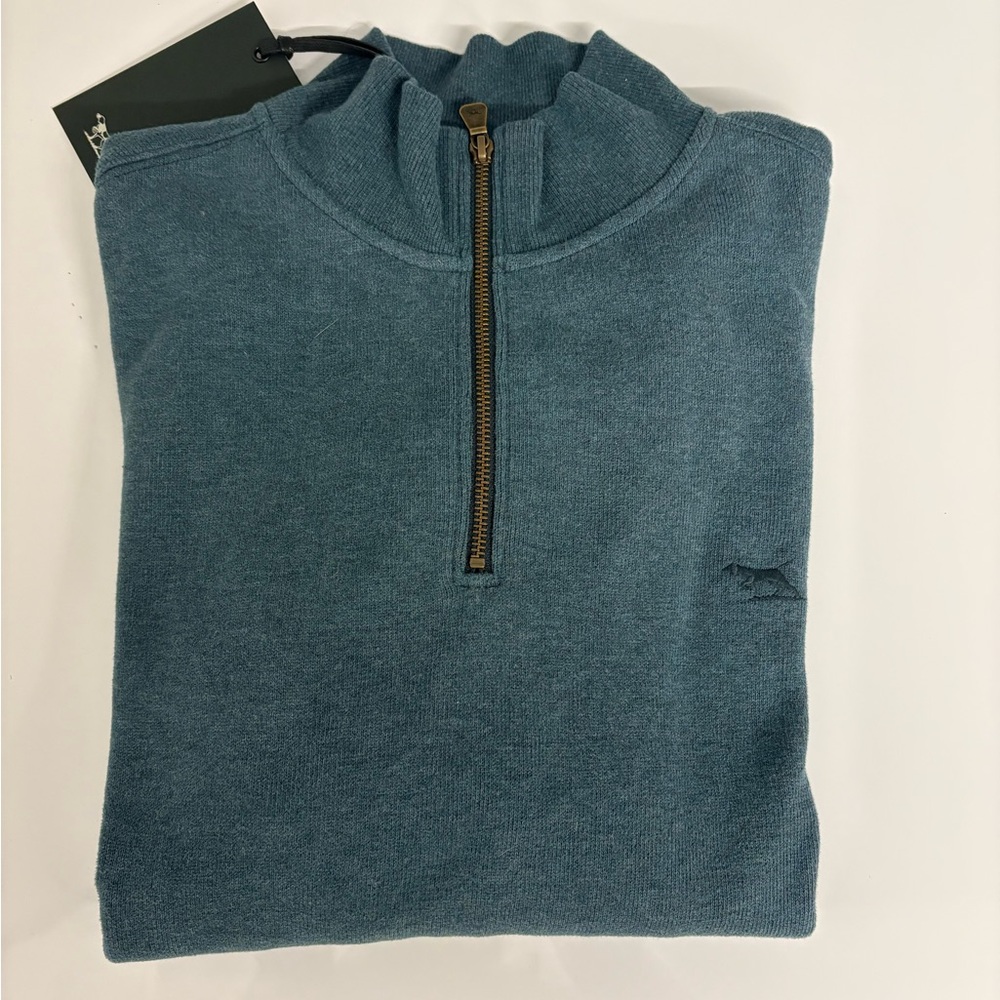 Rodd & Gunn Alton Ave Sweatshirt Men’s Large Evergreen Quarter Zip NWT